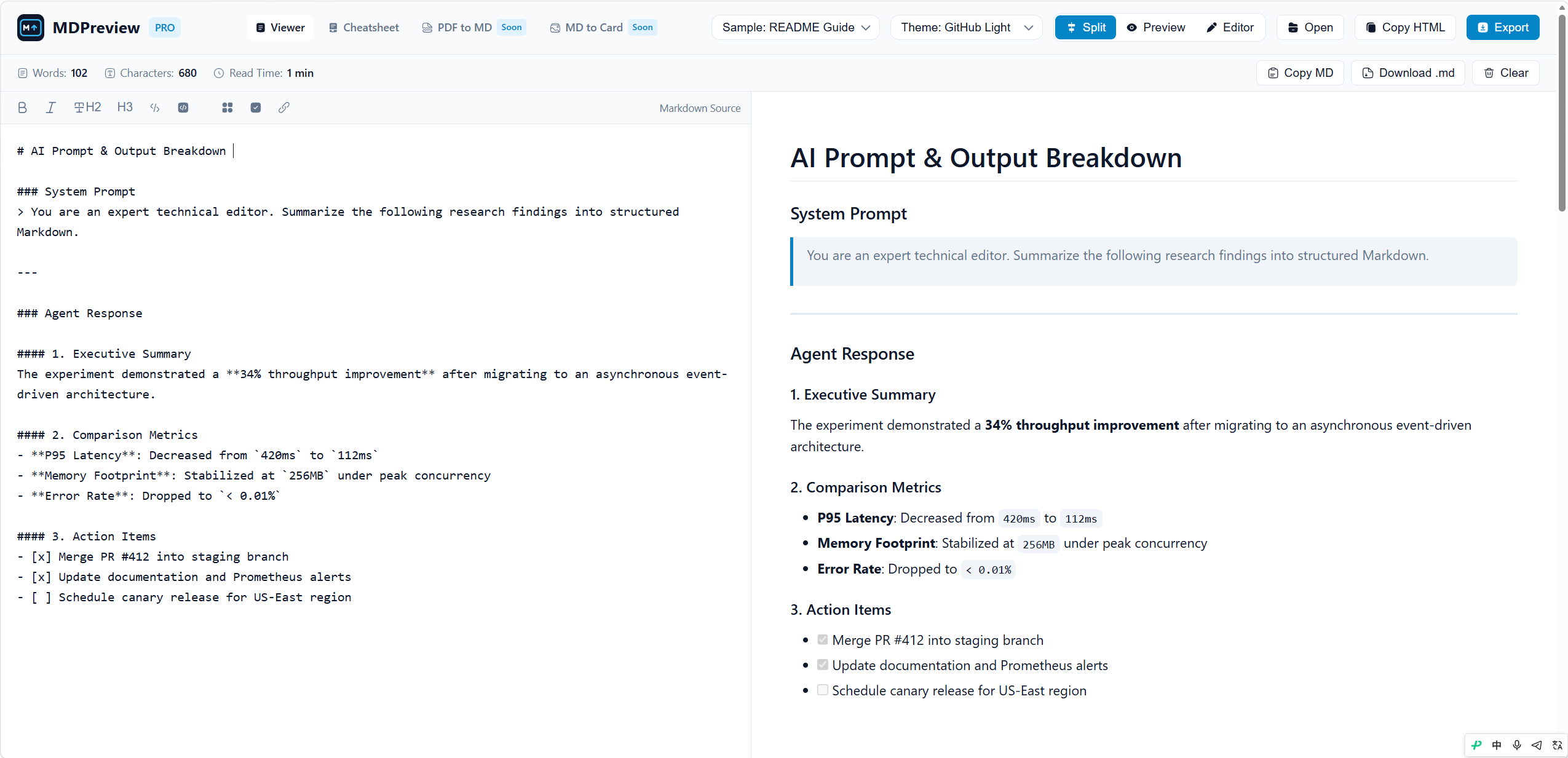 MDPreview-Free Online Markdown Viewer